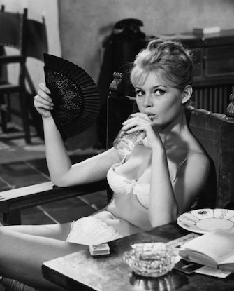 Brigitte Bardot circa 1958.