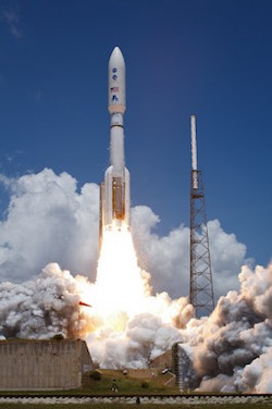 "Atlas V Rocket Launches with Juno Spacecraft" by NASA HQ Photo. Licensed under CC-NC-ND 2.0.