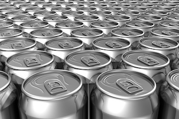 Blank aluminum cans