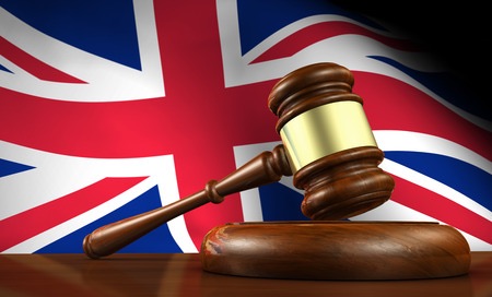 UK Supreme Court, United Kingdom flag with gavel - https://depositphotos.com/83044878/stock-photo-uk-law-and-justice-concept.html