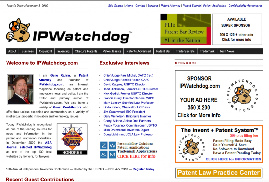 IPWatchdog 2010
