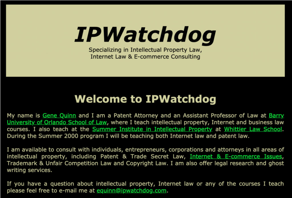 IPWatchdog 1999