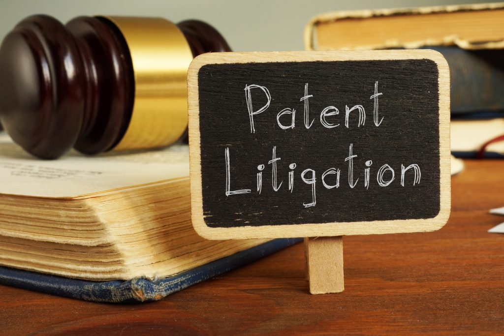 patent filings roundup - https://depositphotos.com/461955494/stock-photo-patent-litigation-is-shown-on.html