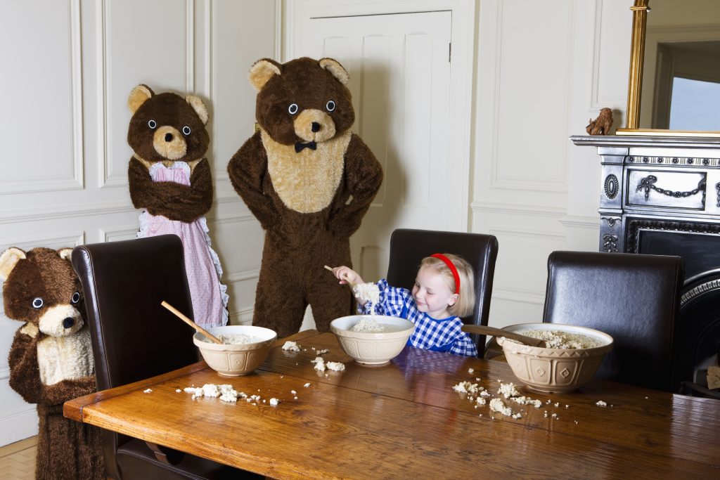 https://depositphotos.com/278256322/stock-photo-goldilocks-and-the-three-bears.html