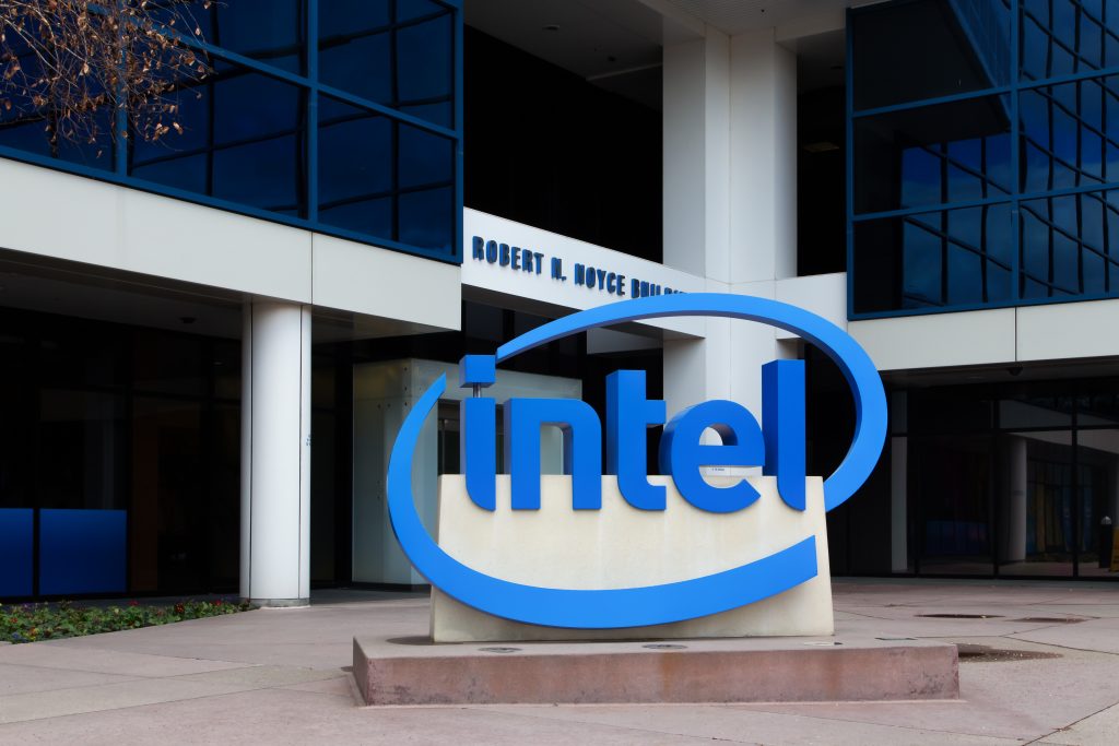 Intel - https://depositphotos.com/42165711/stock-photo-intel-sign-at-corporate-headquarters.html